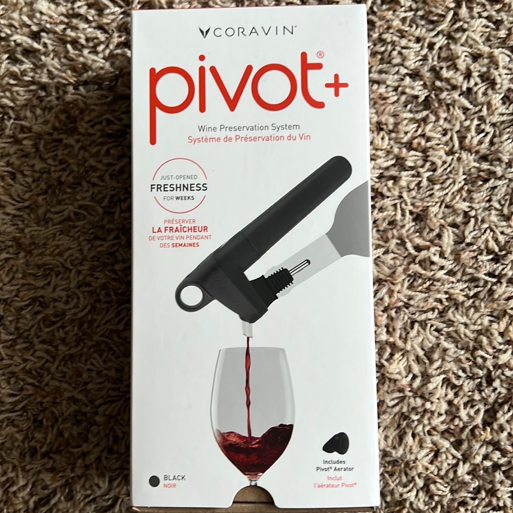 BNIB Coravin pivot plus wine preservation system
